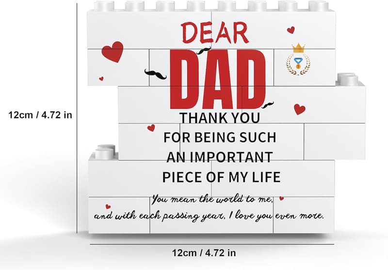 Personalized Engraved Block Puzzle for Dad's Birthday