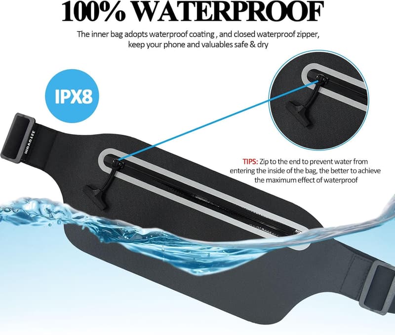 Waterproof Dry Bag Fanny Pack for Women & Kids - Slim Waist Pack
