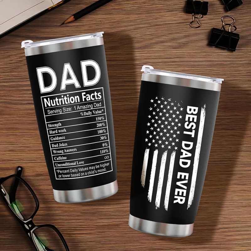 Father's Day 20 oz Stainless Steel Tumbler for Dad