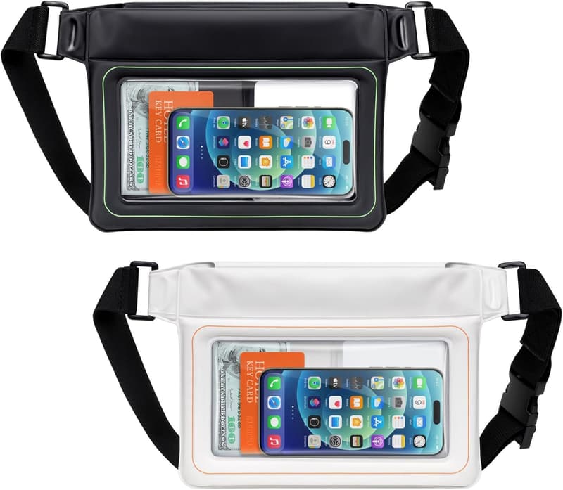 Waterproof Fanny Pack with 35oz Buoyancy - 2 Pack