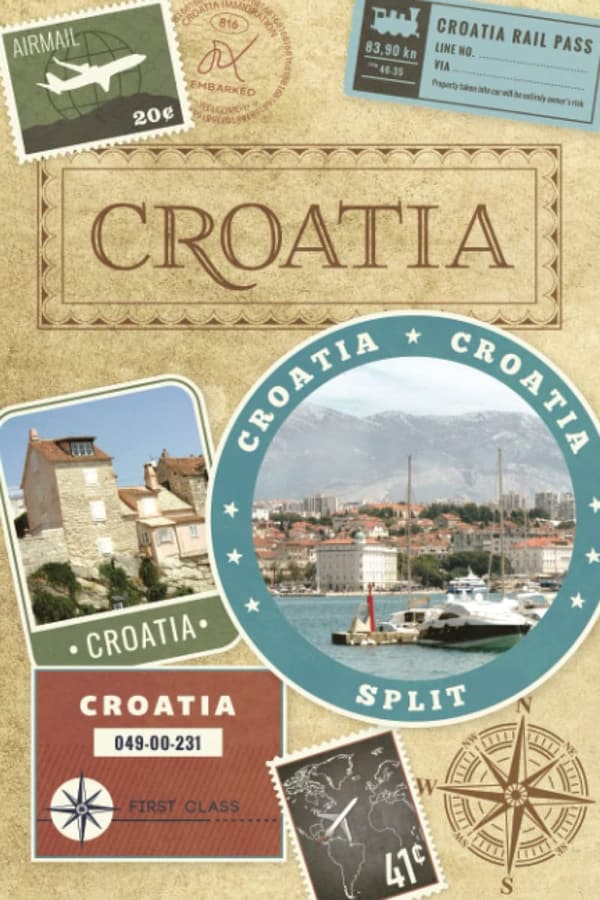 Croatia Travel Journal - Blank Lined Retro Notebook for Vacation