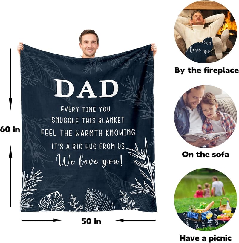 Father's Day Dad Blanket - 