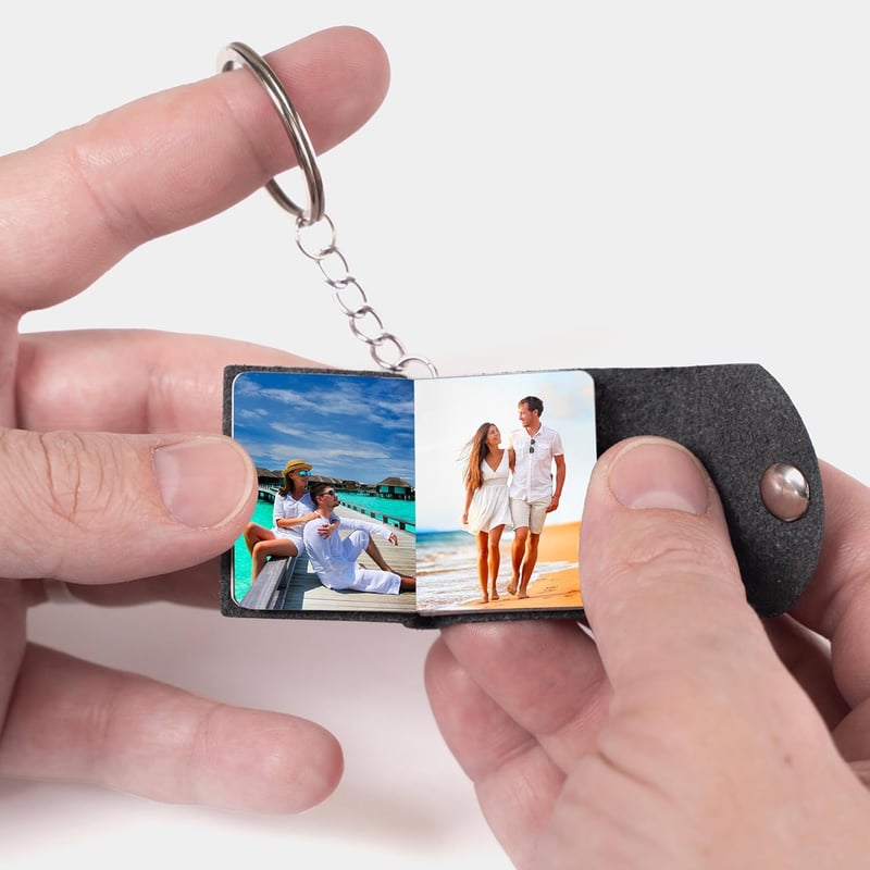 Valentine's Day Personalized Photo Album Keychain