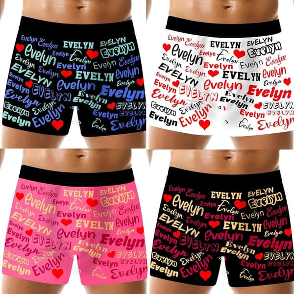 Personalized Funny Men's Boxer Briefs
