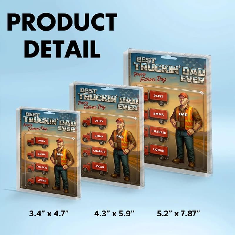 Father's Day 2025 Personalized 3D Acrylic Dad Figure