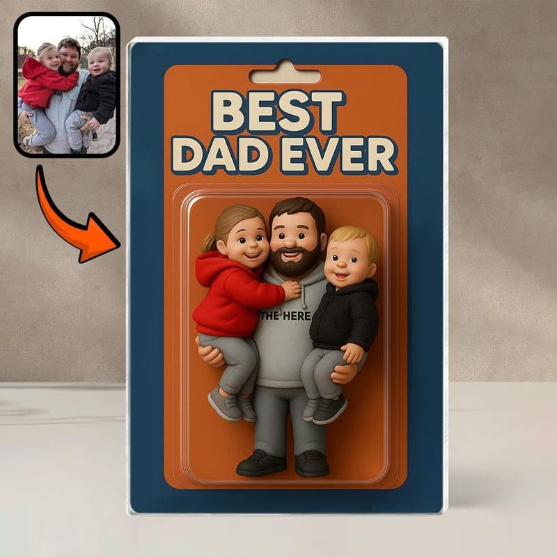 Father's Day 2025 Personalized 3D Acrylic Dad Figure