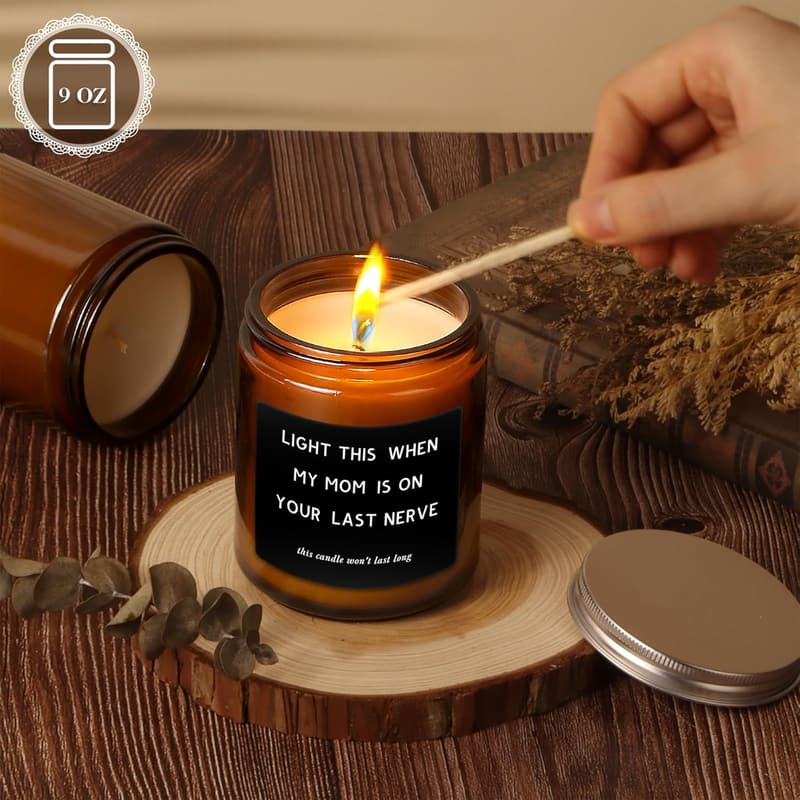 Personalized Lavender Scented Candle for Dad's Gift Occasion