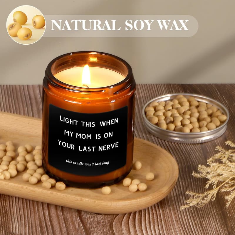 Personalized Lavender Scented Candle for Dad's Gift Occasion