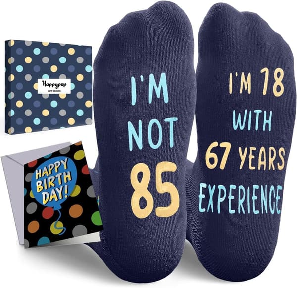 Birthday Gift Socks for Men - Unique Ideas for Ages 85-100