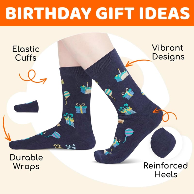 Birthday Gift Socks for Men - Unique Ideas for Ages 85-100