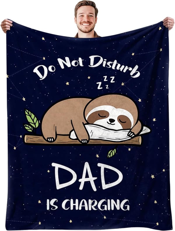 Happy Birthday Dad Throw Blanket - Best Daddy Ever 50