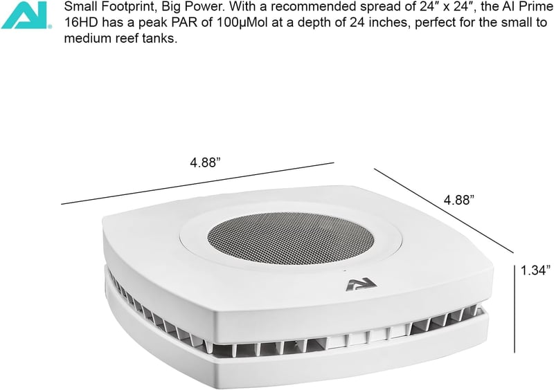 AquaIllumination Prime 16 HD LED Light for Saltwater Aquariums
