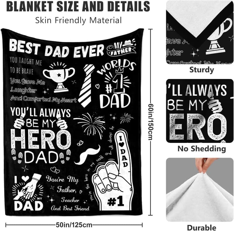 Father's Day Throw Blanket - 