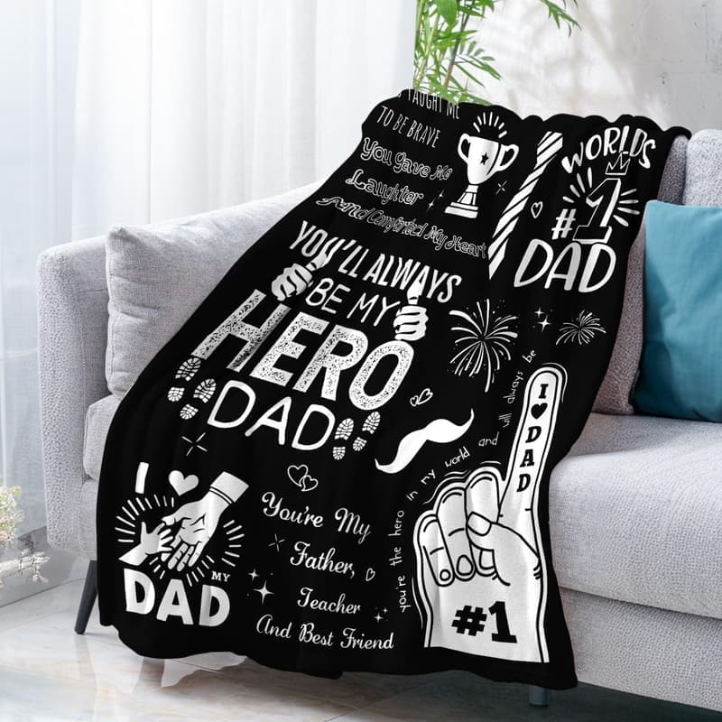 Father's Day Throw Blanket - 