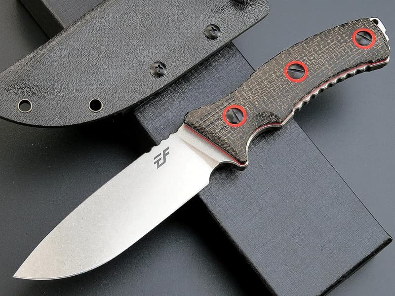 Eafengrow EF138 Fixed Blade Knife with N690 Steel and Micarta Handle