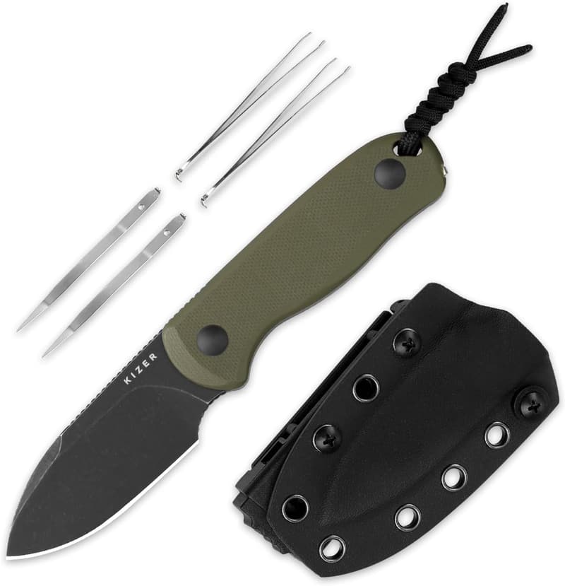 Kizer Drop Bear EDC Camping Knife with 2.57