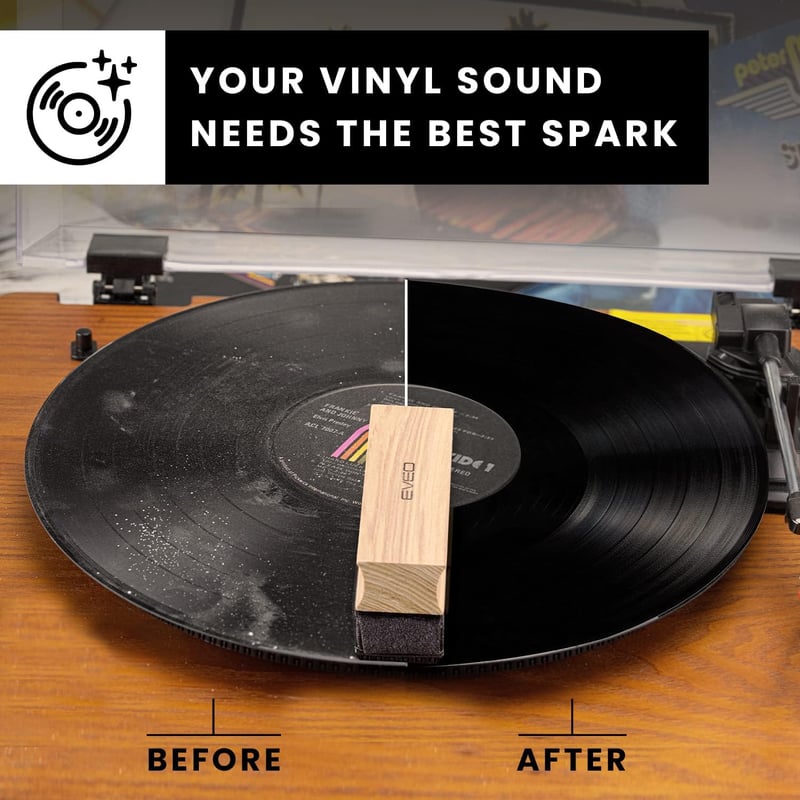Vinyl Record Cleaning Kit - 4-in-1 Premium Cleaner & Accessories