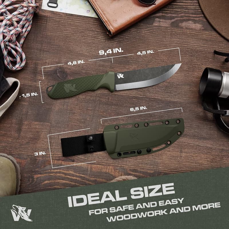 Tactical Full Tang Survival Knife with 440C Steel Blade