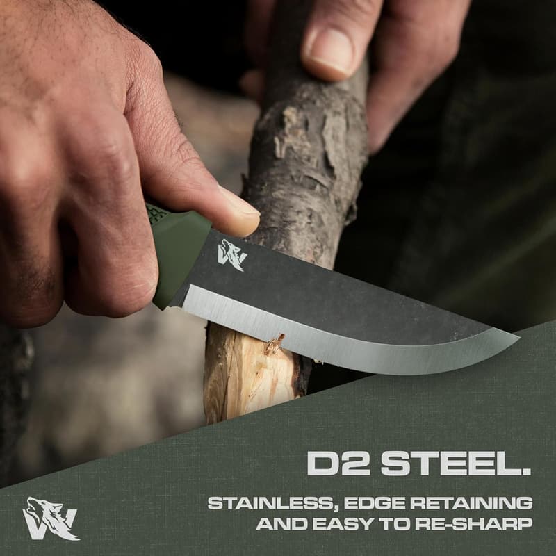 Tactical Full Tang Survival Knife with 440C Steel Blade