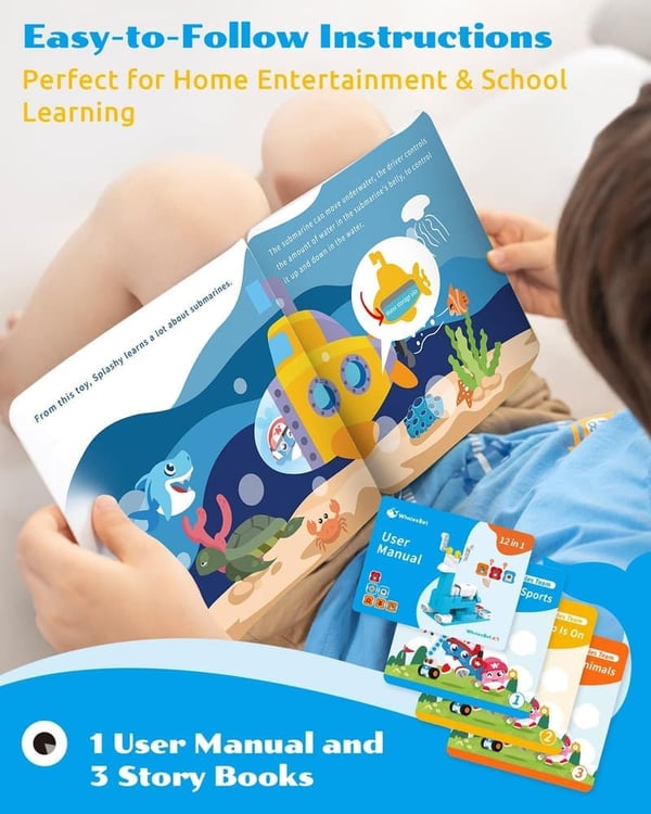 12-in-1 Coding Robot Kit for Kids Ages 3-6, 61-Piece Set