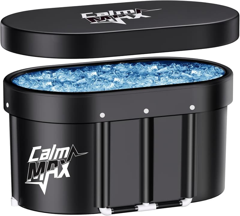 XL Portable Ice Bath Tub with Cover for Cold Therapy - 130 Gal