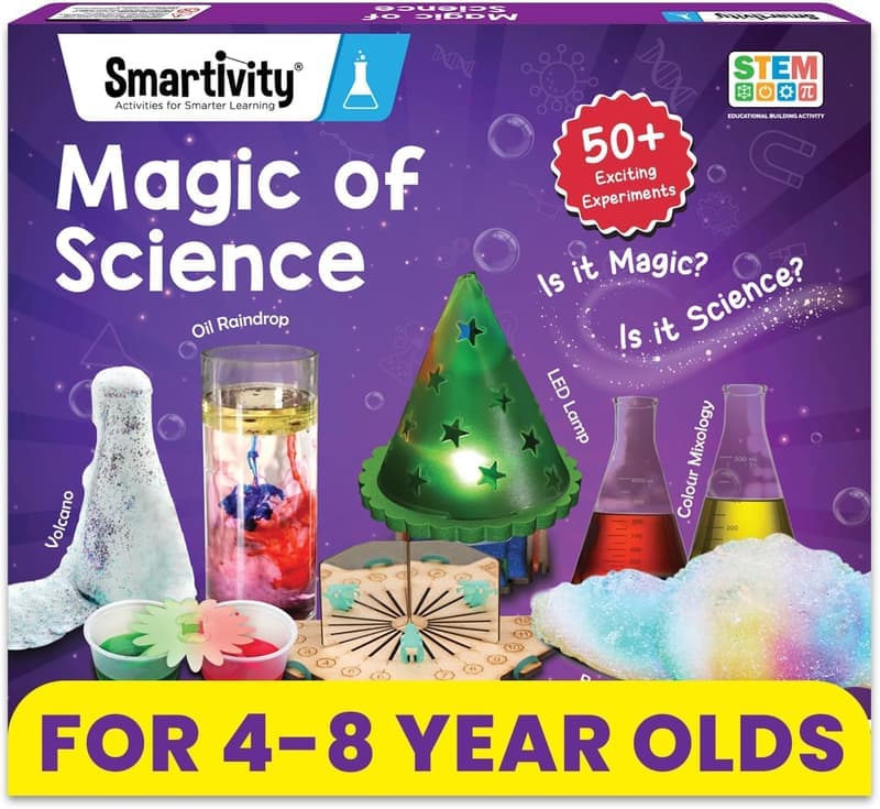 Magic Science Kit for Kids Ages 4-8 | 50+ Experiments & Educational Fun