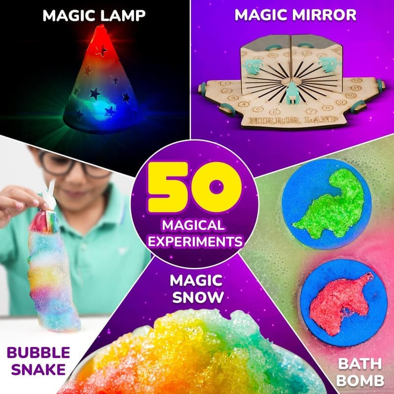 Magic Science Kit for Kids Ages 4-8 | 50+ Experiments & Educational Fun