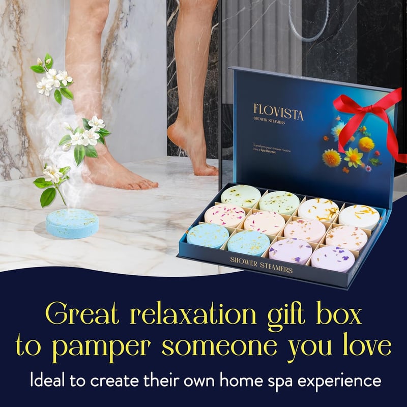 Birthday Spa Gift: 12-Pack Aromatherapy Shower Steamers