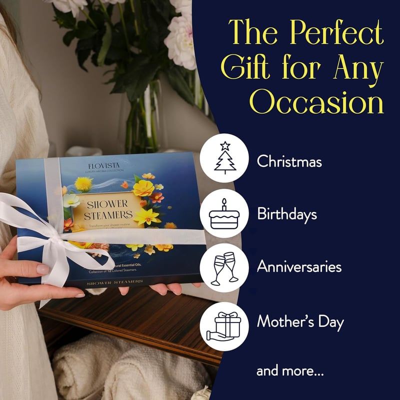 Birthday Spa Gift: 12-Pack Aromatherapy Shower Steamers