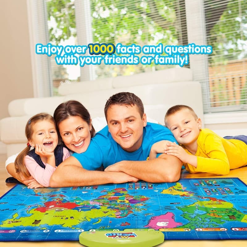 Interactive Educational Map for Kids Ages 5-12