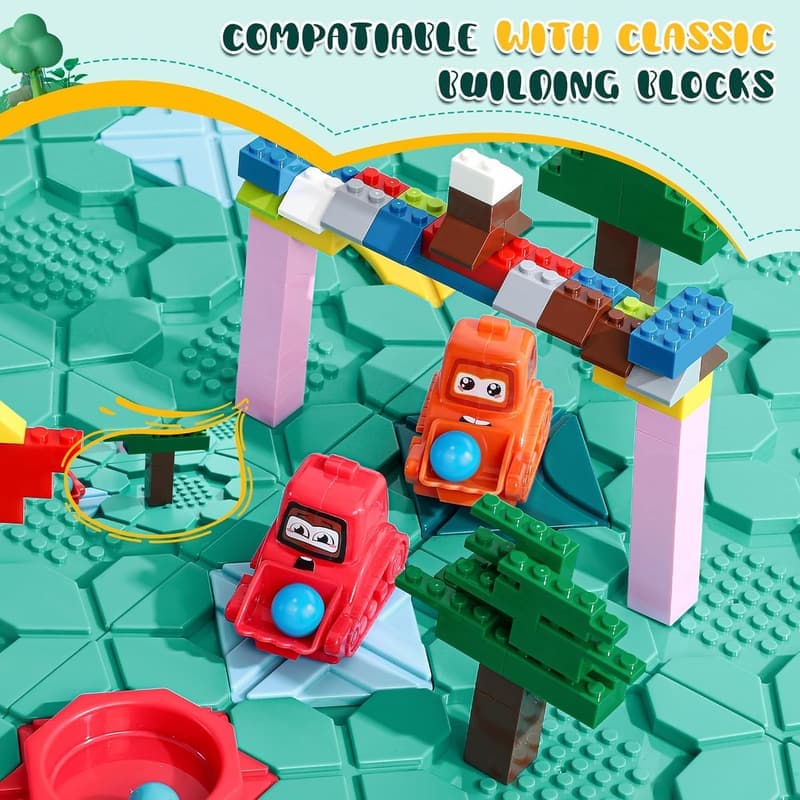 STEM Road Builder Puzzle Toy for Kids 4-8 - Educational Birthday Gift