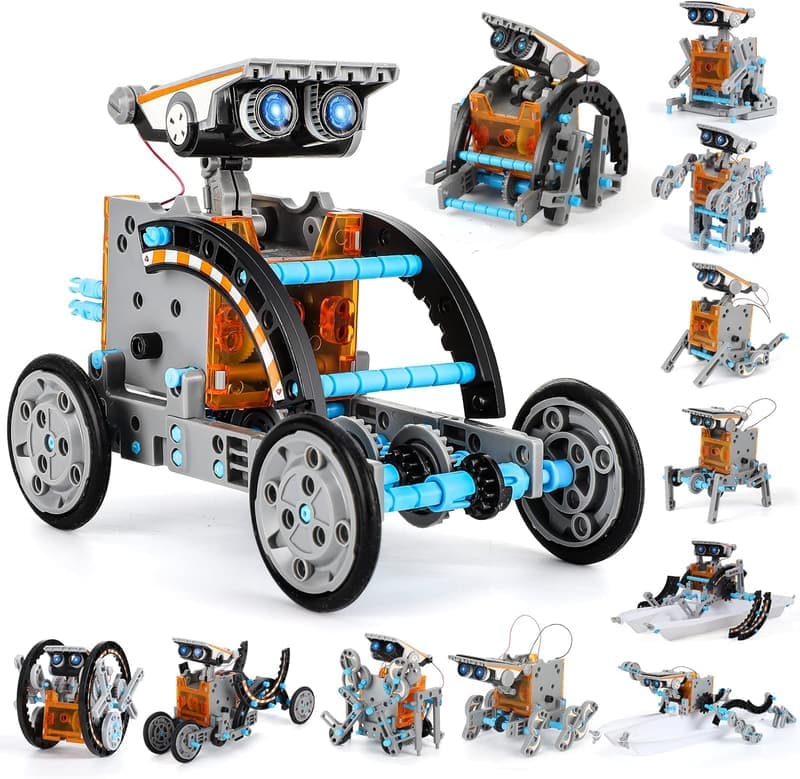 12-in-1 STEM Solar Robot Kit for Kids Ages 8-13 - Educational Gift