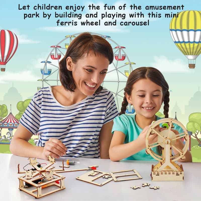 STEM Building Kit for Kids 8-13 - 4-in-1 Educational Toys