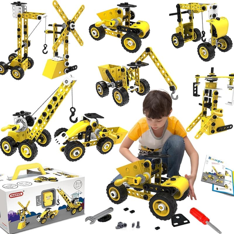 STEM Building Block Kit for Kids Age 4-9 - Educational Fun