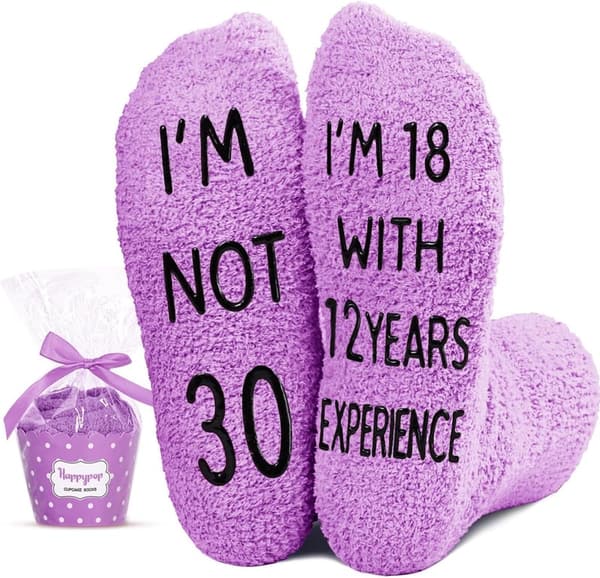30th Birthday Socks for Men - Fun Gift Ideas