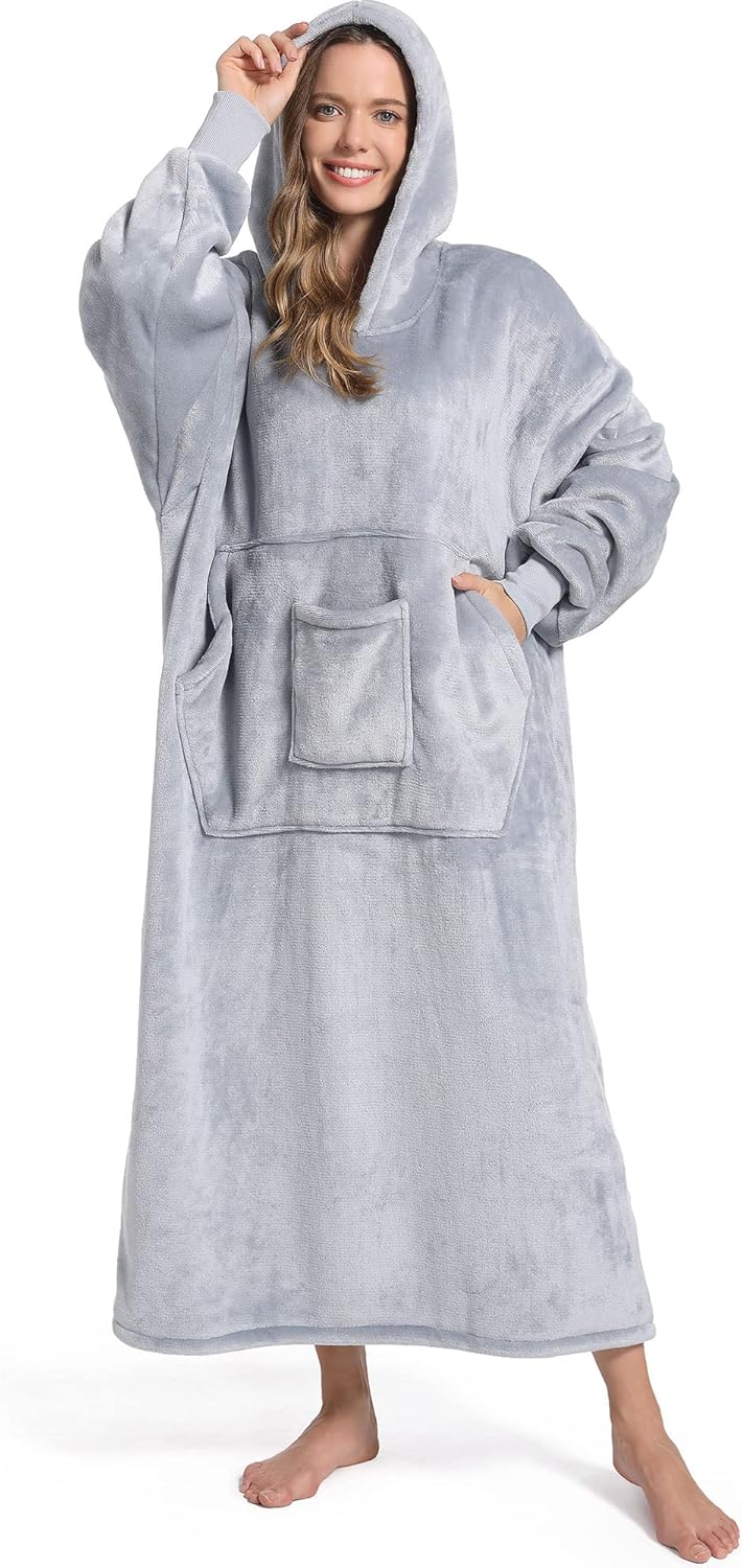 Cozy Oversized Wearable Blanket Sweatshirt for Adults