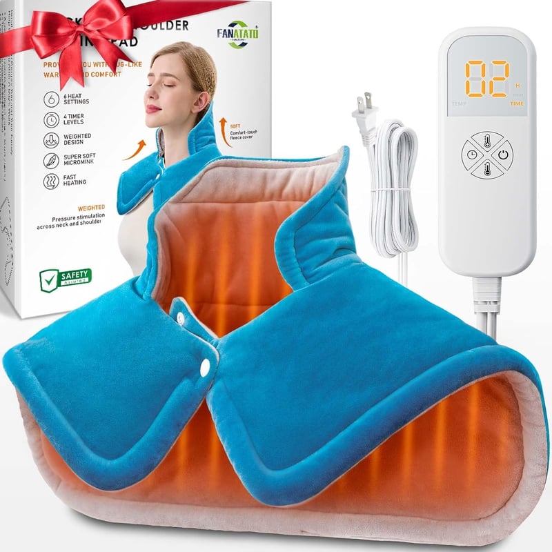Weighted Neck & Shoulder Heating Pad for Father's Day Gift