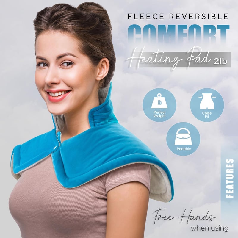 Weighted Neck & Shoulder Heating Pad for Father's Day Gift