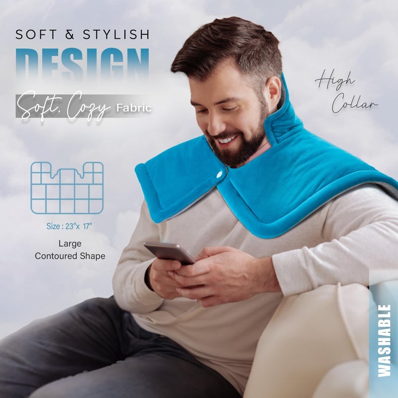 Weighted Neck & Shoulder Heating Pad for Father's Day Gift