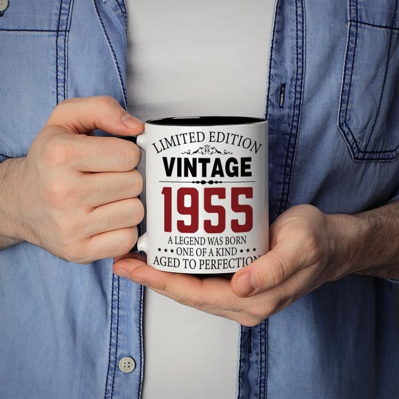 70th Birthday Coffee Mug for Men and Women, 11 oz