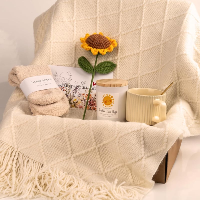 Unique Birthday Gift Basket for Women – Sunflower Care Package