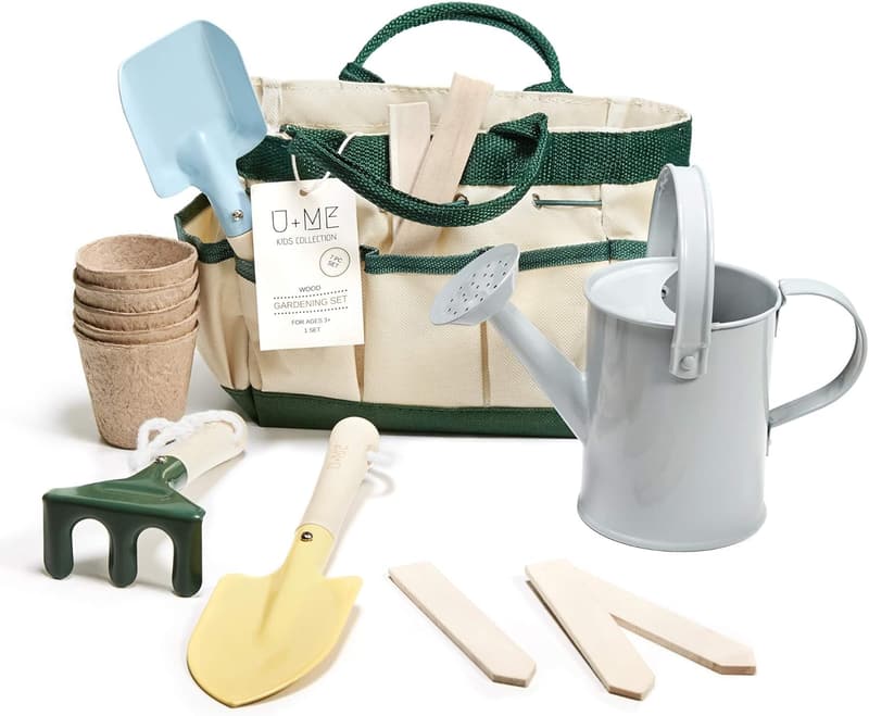 Montessori Kids Outdoor Gardening Tool Set with Seed Pods