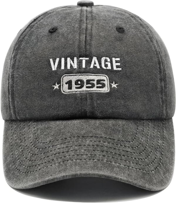 70th Birthday Embroidered Adjustable Baseball Cap