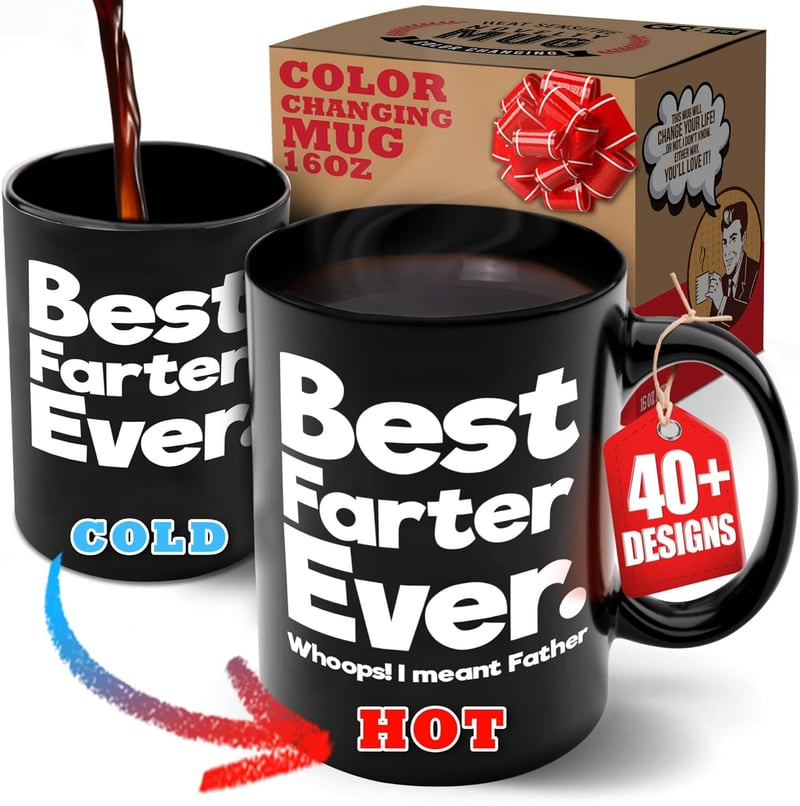 Funny Color Changing Coffee Mug for Father's Day - 16oz