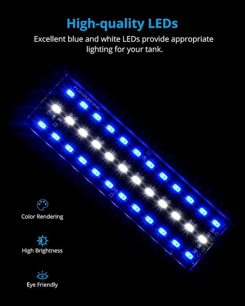 NICREW Aquarium Light for Coral Reef Tanks with Timer & 2 Modes