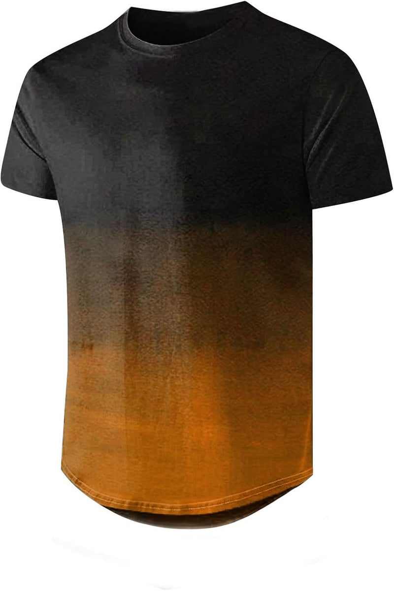 Men's Summer Casual Crew Neck Henley T-Shirts