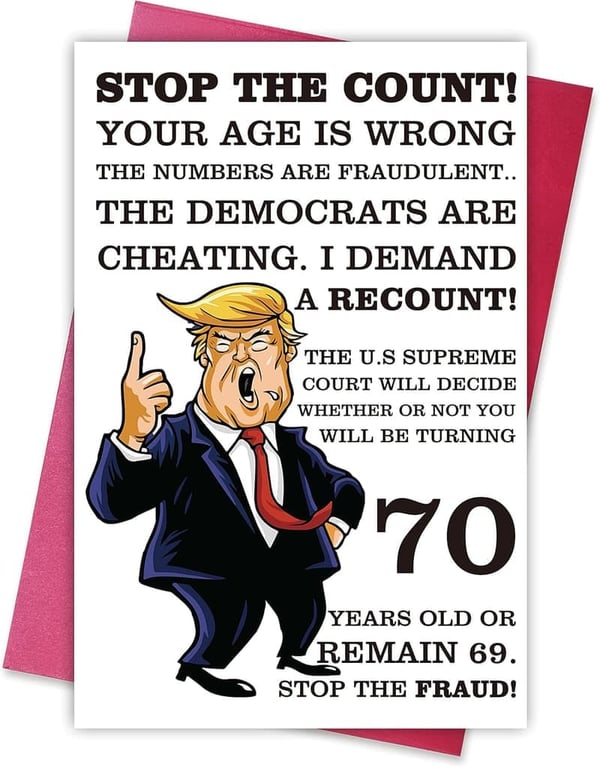 70th Birthday Card for Friends & Family – Hilarious Design