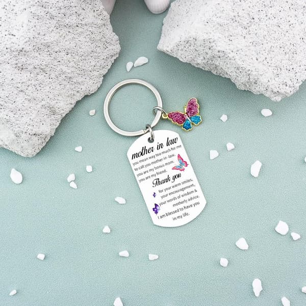 Mother's Day Keychain Gift for Mother-in-Law