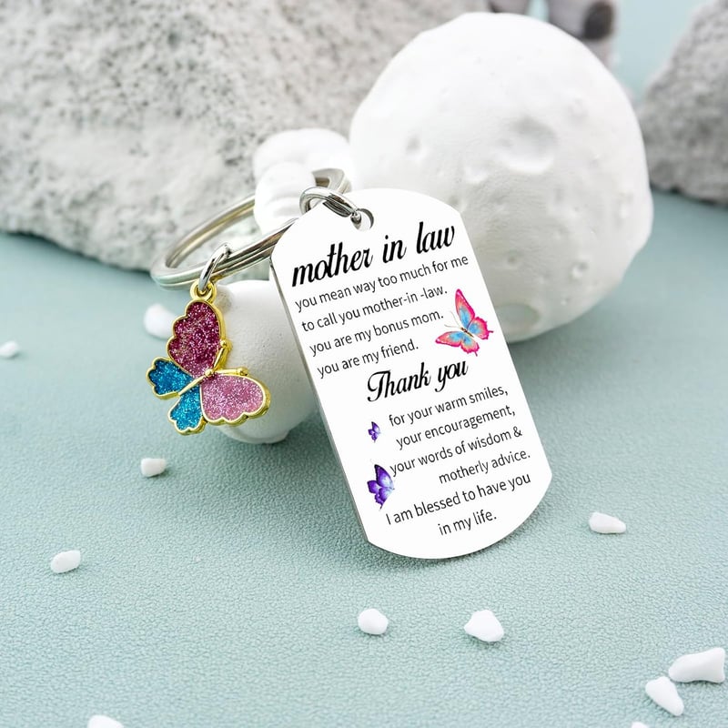 Mother's Day Keychain Gift for Mother-in-Law