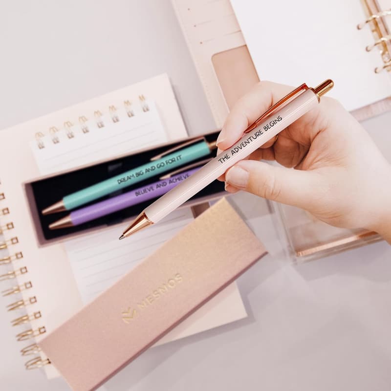 Graduation Gift: 3pk German Ink Metal Ballpoint Pen Set